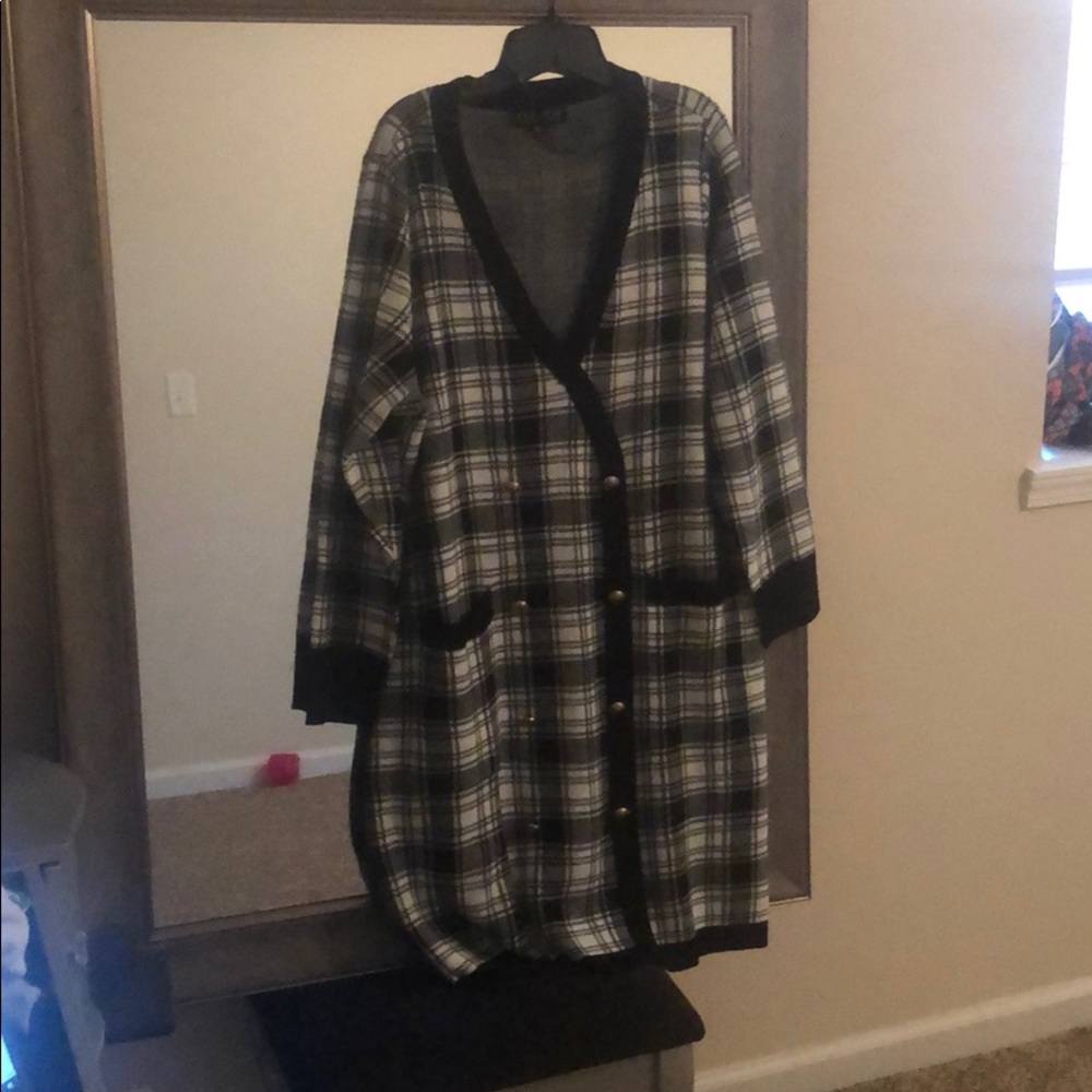 Plaid Sweater Dress
